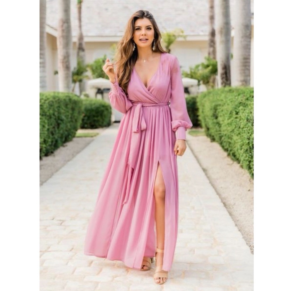 My Dearest Darling Mauve Maxi Dress